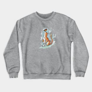 cat n butterfly Crewneck Sweatshirt